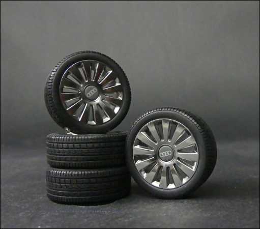1:18 Audi A8 W12 Felgensatz